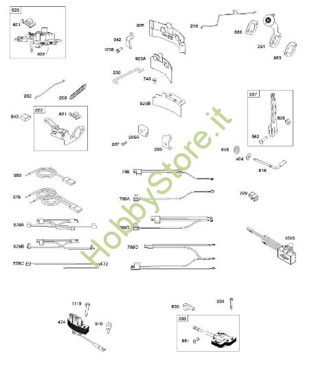 B - Generatore, freni, elementi di comando, molla regolatore, accensione B&S - 10 €¦ 100602-0131-B8 brand Stihl